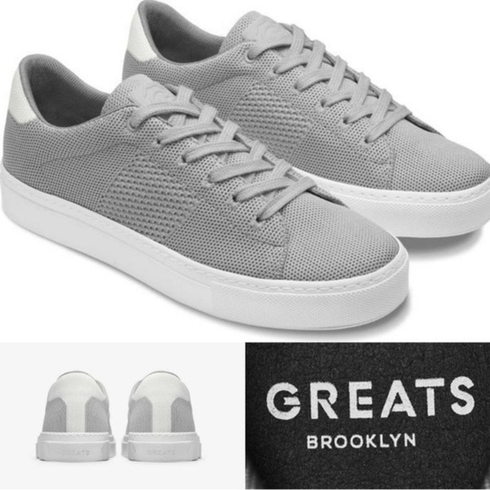 GREATS Royal Knits Gray Sneakers Size 10